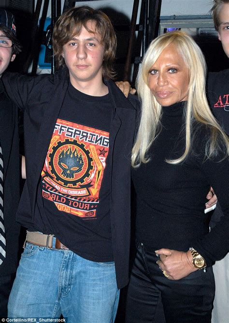 francesca versace|donatella versace son.